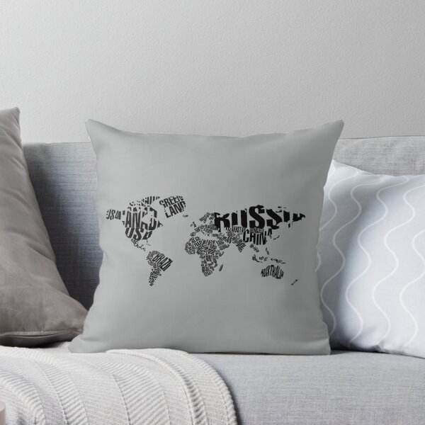 Item preview, World Map Typography designed and sold by AwesomeProject.