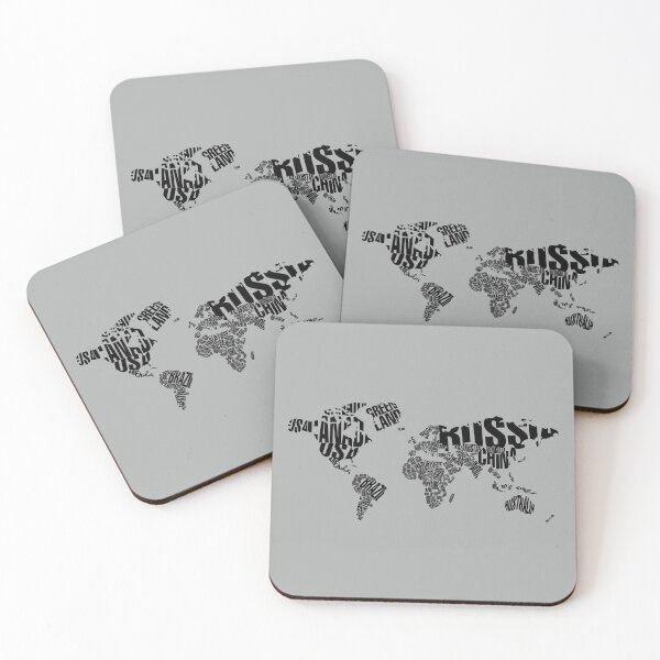 Item preview, World Map Typography designed and sold by AwesomeProject.