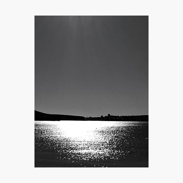 Diamonds in the Sea Black and White Photographic Print