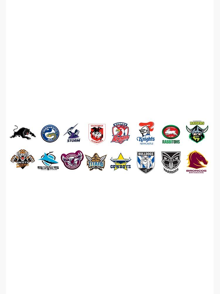 "NRL League Teams" Sticker by MerchCentrxl Redbubble