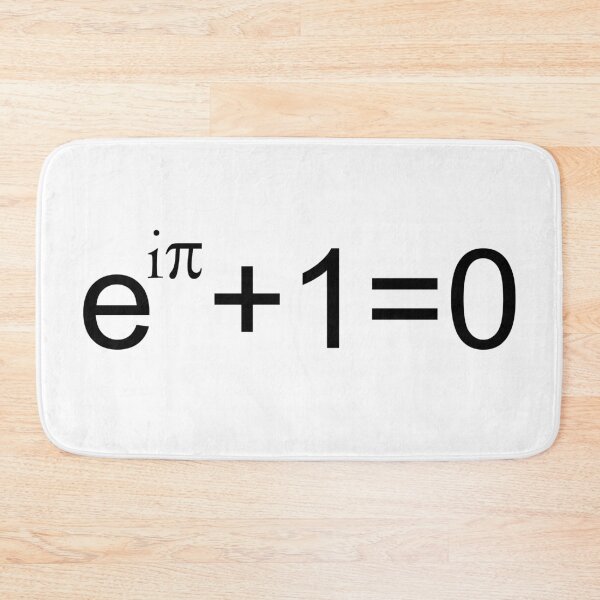 Item preview, Euler's identity | White designed and sold by TreeSappy.