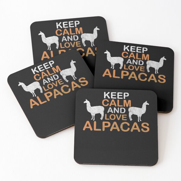 Artikelvorschau, Keep Calm And Love Alpacas Cooles Geschenk Lama entworfen und verkauft von DerNerd.