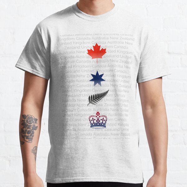 CANZUK: National Symbols With Background Names Classic T-Shirt