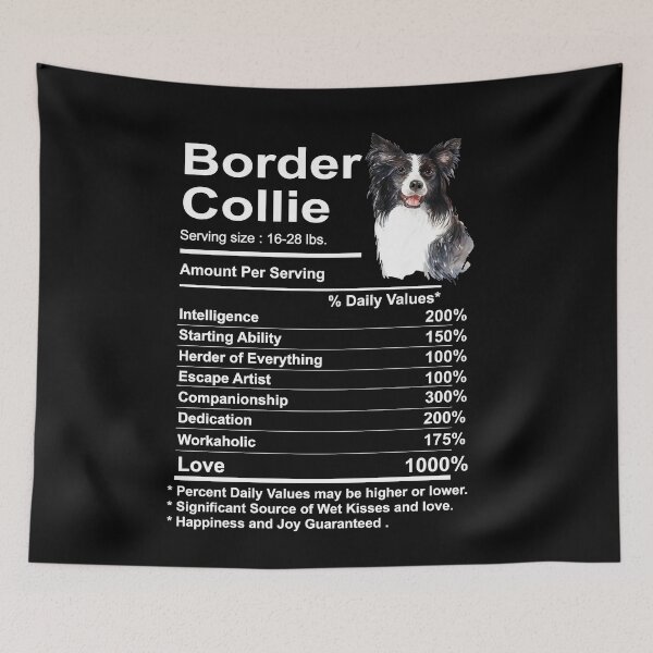 Item preview, Border Collie Facts Nutrition Regalo divertido Border Collie mama Dog designed and sold by Yanisove.