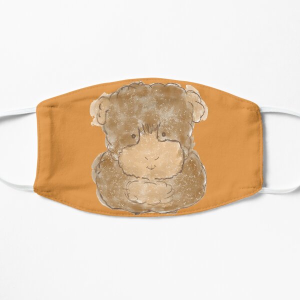 Guinea Pig Lovers Watercolour Guinea Pig guinea piggy Flat Mask