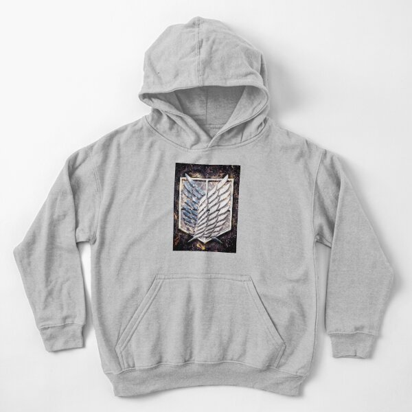 attack on titan design 11 Kids Pullover Hoodie
