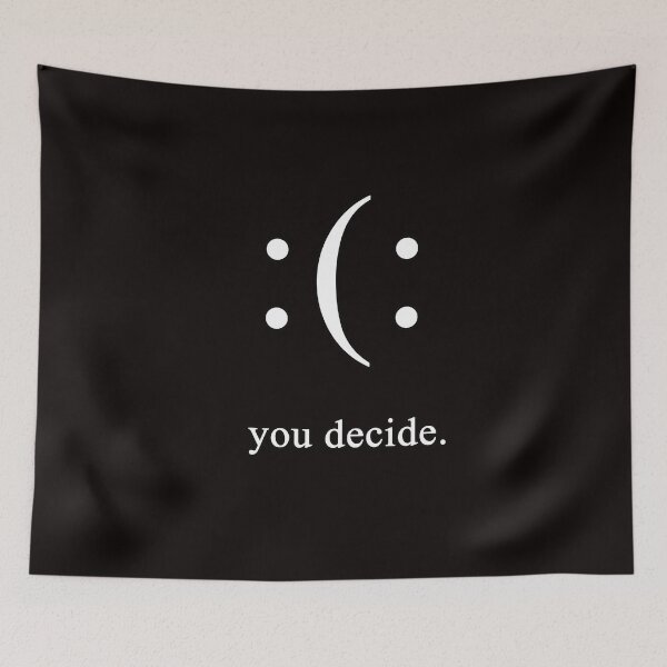Item preview, You Decide - Frowning & Smiling Face designed and sold by WolfSpiritCo.