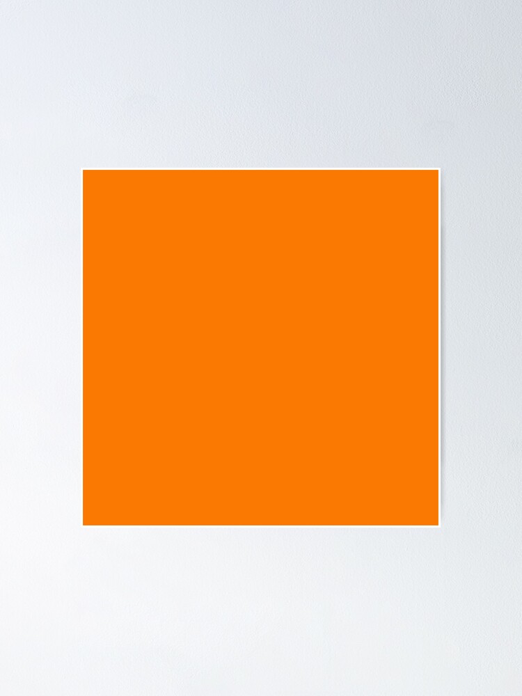 Poster  Couleur orange fluo  fluo   par clothingproject 