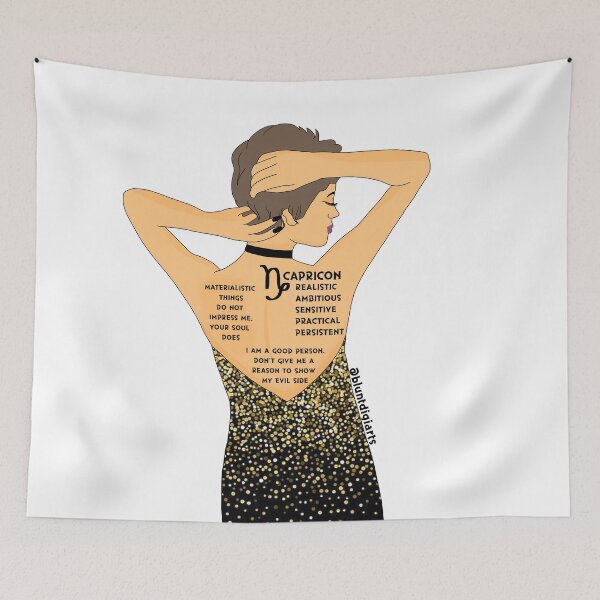 Item preview, Capricon zodiac sign designed and sold by Bluntdivas.