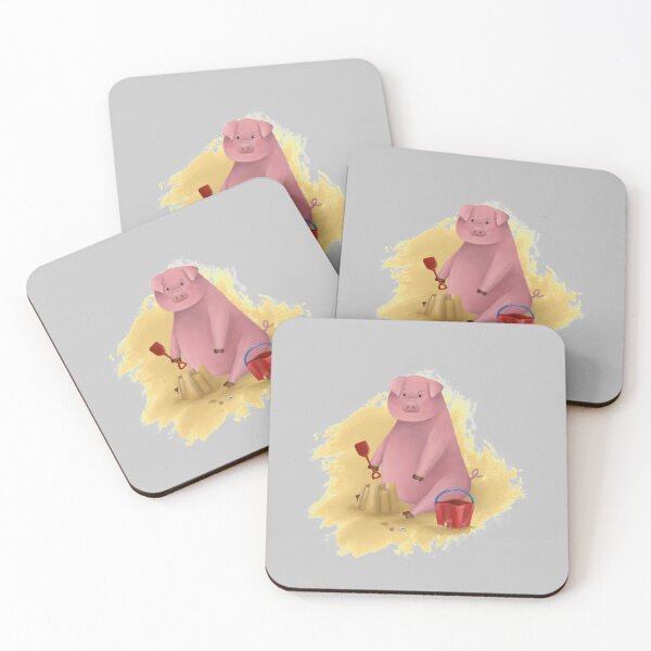 Item preview, ‘Snouts, Shells and Sandcastles’ - Pig designed and sold by franelih.
