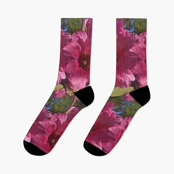 Item preview, Rose pass pattern (Alcea rosea) designed and sold by naturalpatterns.