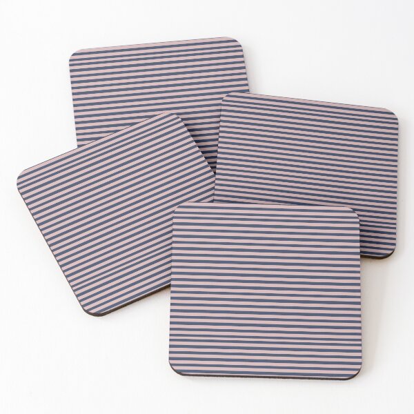 Item preview, Navy Blue And Pink Horizontal Pinstripes Face Masks - Pink And Blue Pinstripe designed and sold by ravishdesigns.