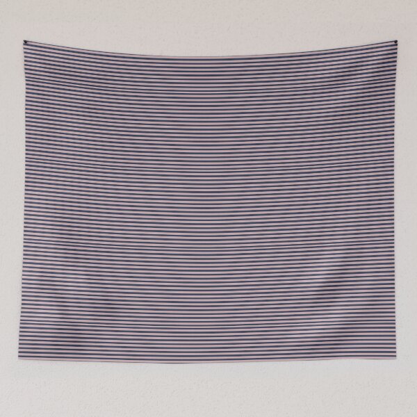 Item preview, Navy Blue And Pink Horizontal Pinstripes Face Masks - Pink And Blue Pinstripe designed and sold by ravishdesigns.