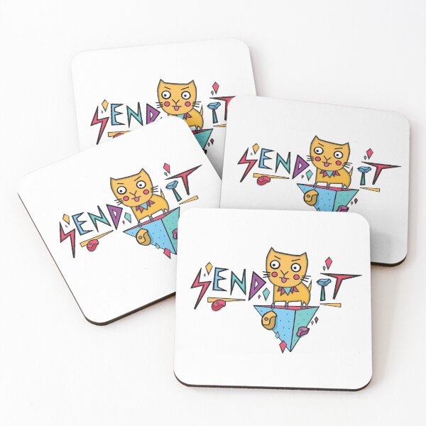 Item preview, Send It Bouldering Climbing Cat para escaladores designed and sold by maikamess.