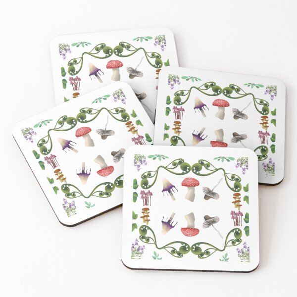 Item preview, Mushrooms and Herbs pattern designed and sold by evilantman.
