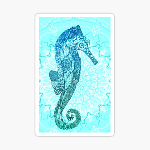 Mandala seahorse Sticker
