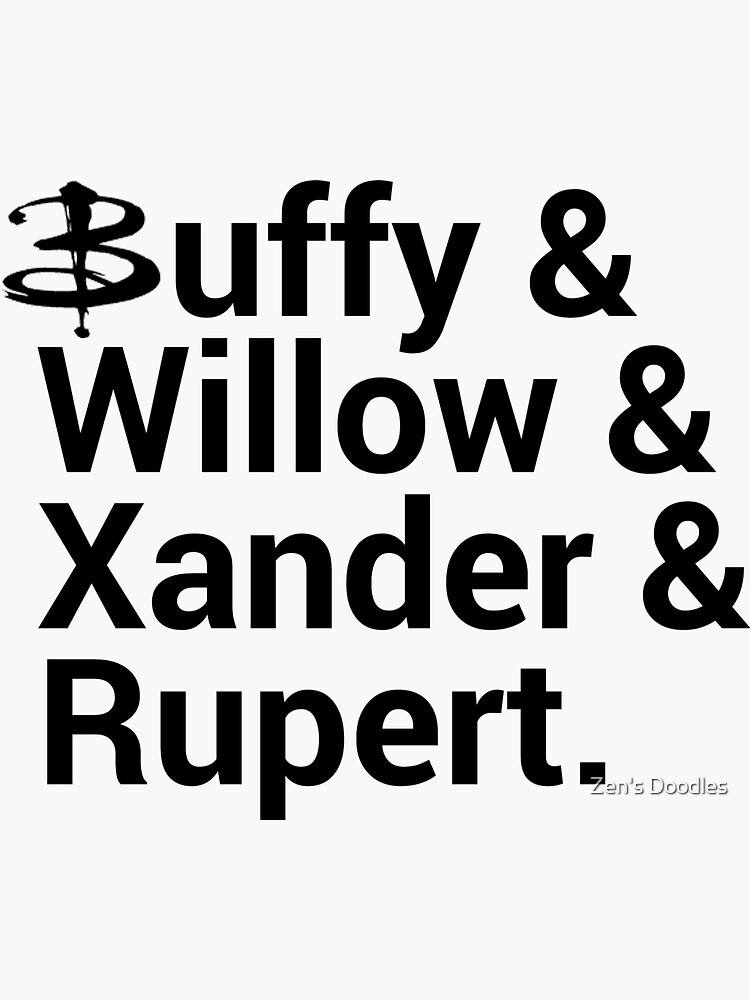 buffy-the-vampire-slayer-names-sticker-for-sale-by-onezenmom-redbubble