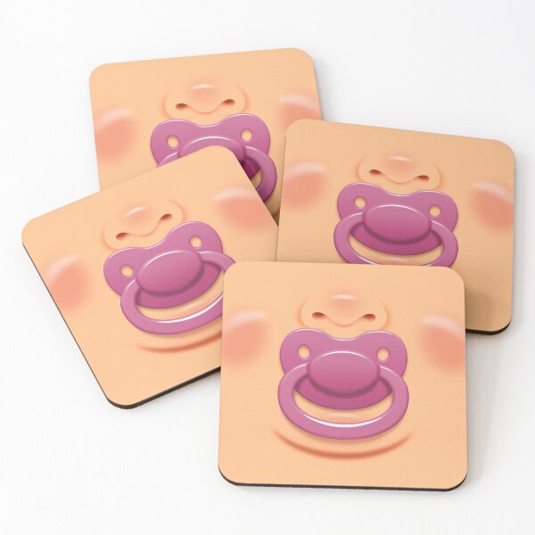 Item preview, Baby face with pink pacifier/dummy - skin 0 designed and sold by WJ Design.