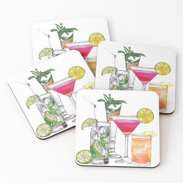 Item preview, cocktail glasses, Cocktail Juice Margarita Drink, Cartoon Cocktail designed and sold by Halalolo.