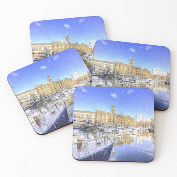 Item preview, St Katherines Dock London Snow designed and sold by Londonimages.
