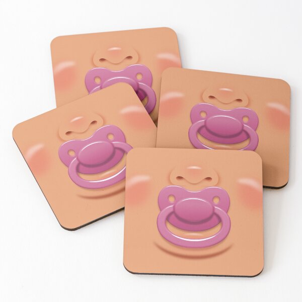 Item preview, Baby face with pink pacifier/dummy - skin 1 designed and sold by WJ Design.