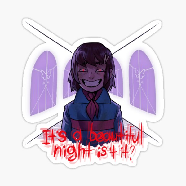 Cute Undertale Dog Stickers Redbubble - frisk gamer roblox and cartoon under tale posts facebook