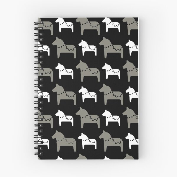Item preview, Grey and White Horse Print on Black Backgound designed and sold by cgroenewald.