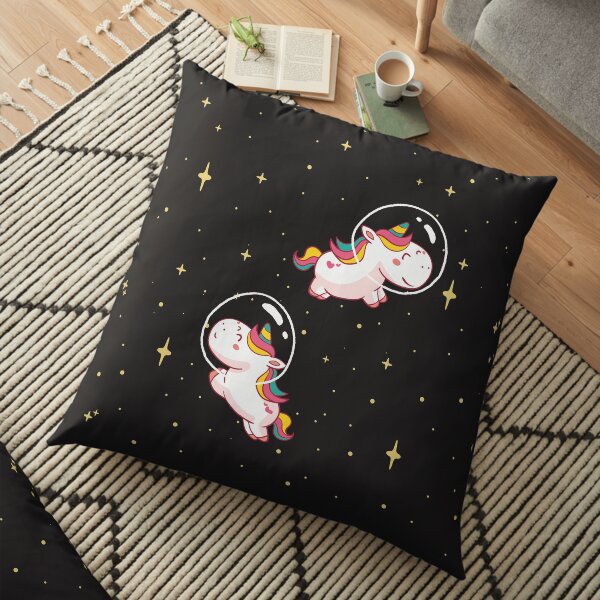 Space Unicorn Classic By graphicmeyou Floor Pillow