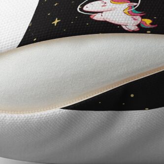 Alternate view of Space Unicorn Classic By graphicmeyou Floor Pillow