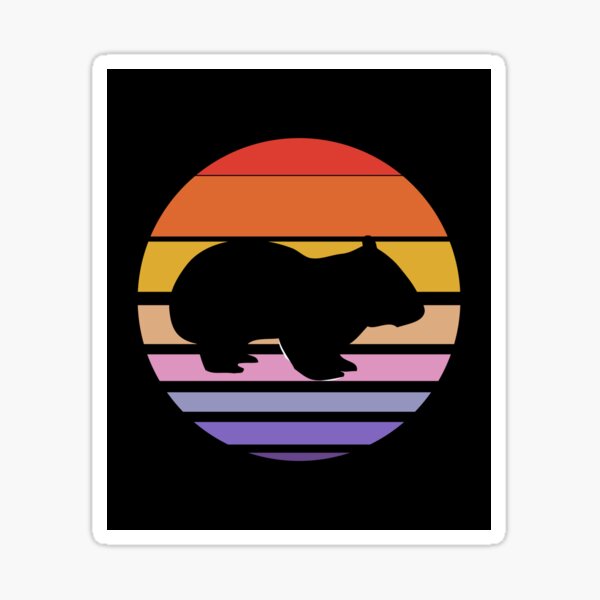 Funny Wombat Gift Sticker
