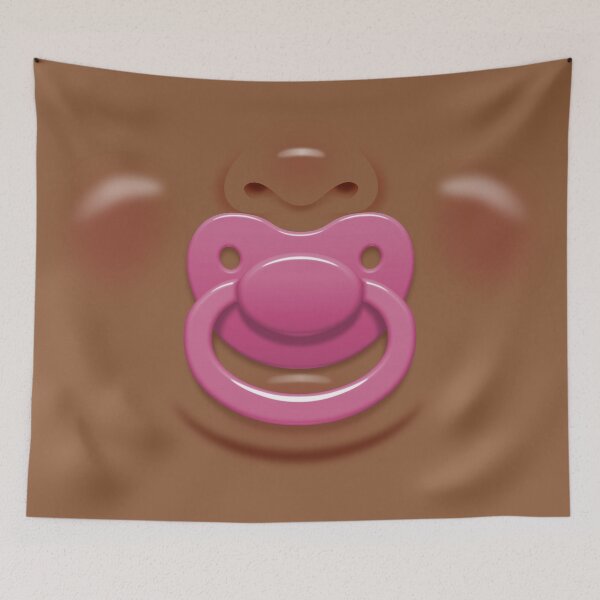 Item preview, Baby face with pink pacifier/dummy - skin 2 designed and sold by WJ Design.