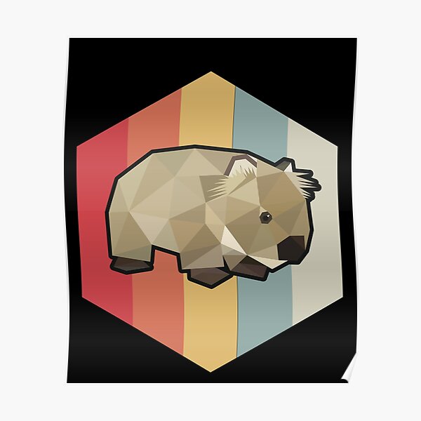 Funny Wombat Gift Poster