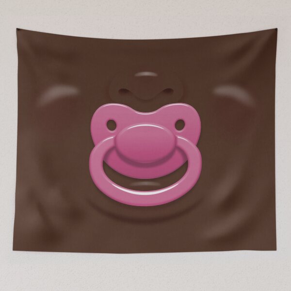 Item preview, Baby face with pink pacifier/dummy - skin 3 designed and sold by WJ Design.