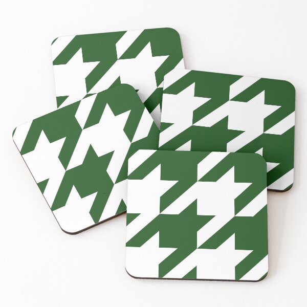 Item preview, Houndstooth Green and White designed and sold by Moyanana.