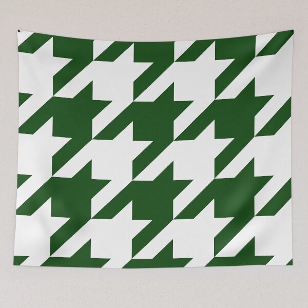 Item preview, Houndstooth Green and White designed and sold by Moyanana.