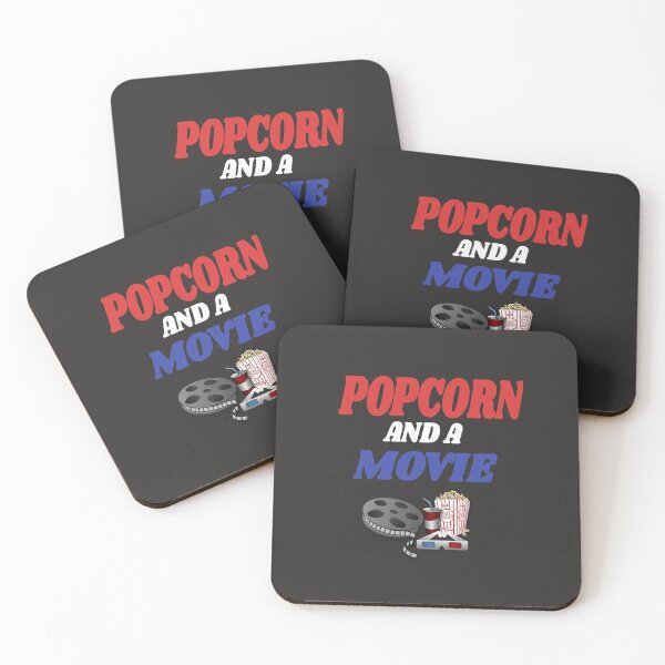 Item preview, Popcorn And A Movie Retro Vintage Design For Lovers Of Movies designed and sold by delohill.