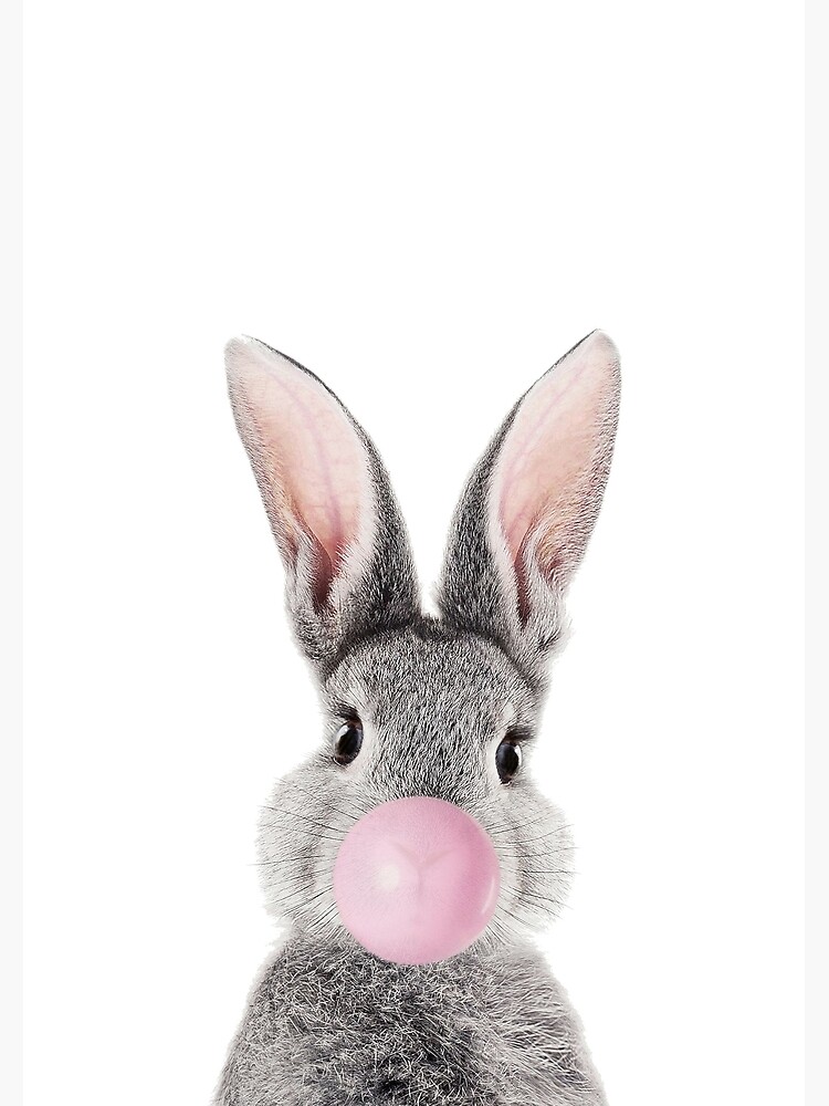 "Bubblegum Bunny" Poster for Sale by Marylouisee1 | Redbubble