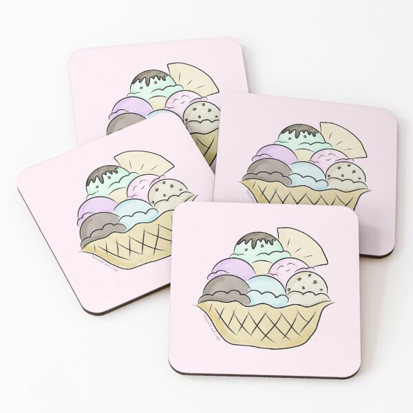 Item preview, Happy Ice Cream Sundae Waffle Bowl designed and sold by PancakeAndLoaf.