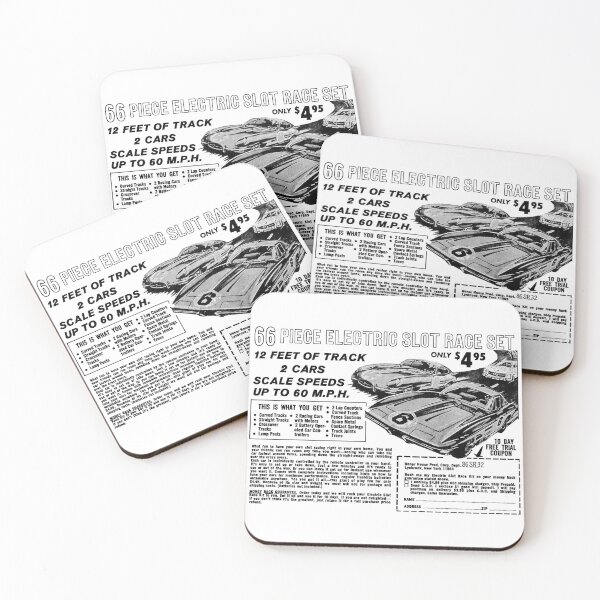 Item preview, SLOT CAR RACING SET - ADVERT designed and sold by ThrowbackAds.