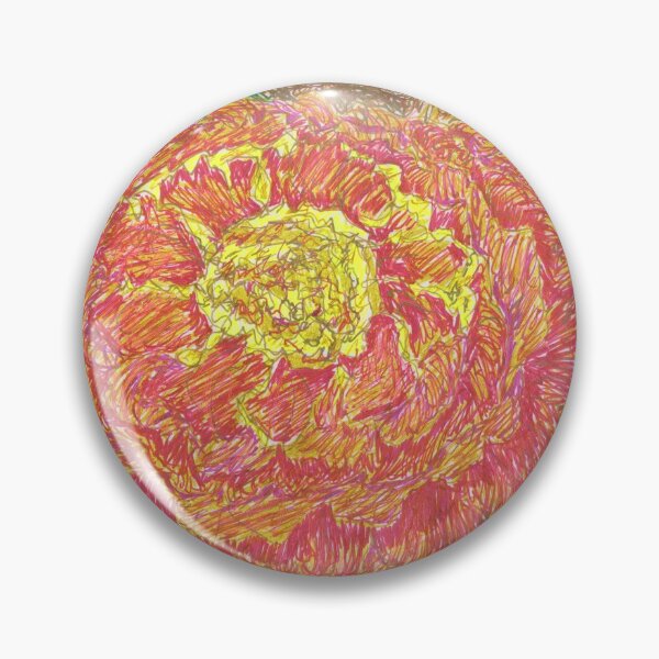 Item preview, Mindfulness African Marigold designed and sold by LymphomaLass.