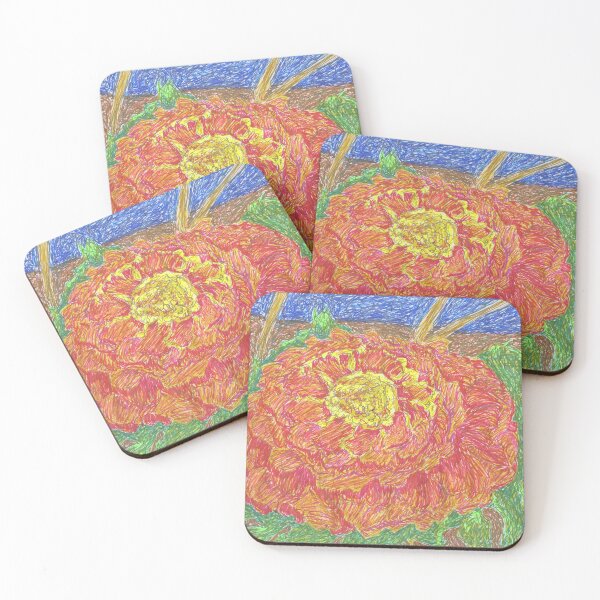 Item preview, Mindfulness African Marigold designed and sold by LymphomaLass.