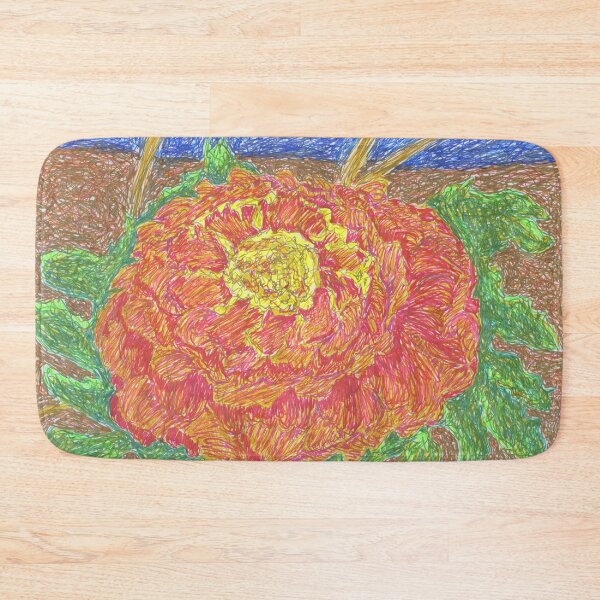 Item preview, Mindfulness African Marigold designed and sold by LymphomaLass.