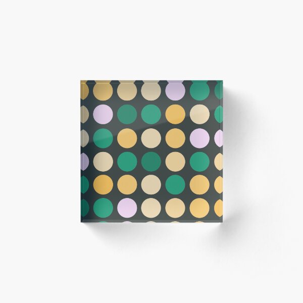 Colorful dots Acrylic Block
