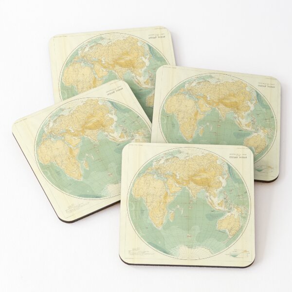 Item preview, World Map Indian Ocean, Europe, Asia, Africa designed and sold by mwagie.