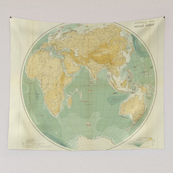 Item preview, World Map Indian Ocean, Europe, Asia, Africa designed and sold by mwagie.