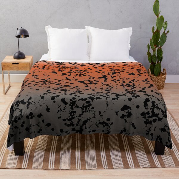 Item preview, White, Orange, Black, Gradient Halloween Themed Scattered Dots Abstract designed and sold by MixinMadness.