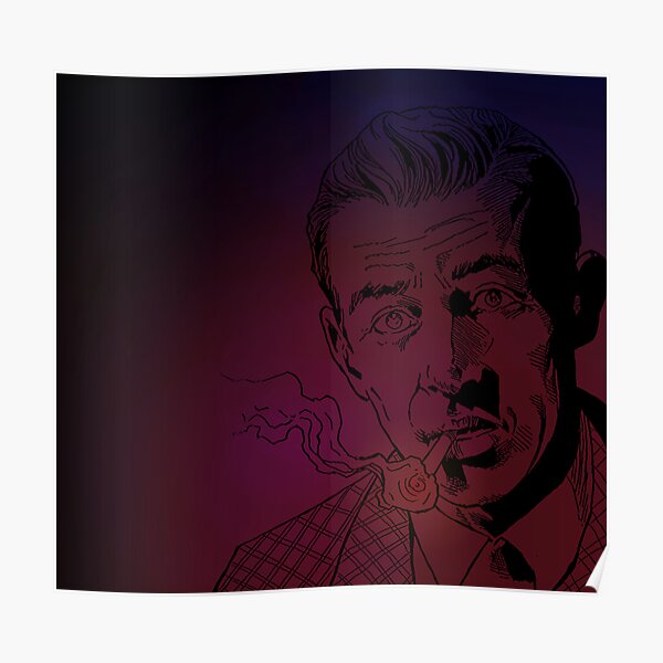 Benny Inked - Red Glow Poster