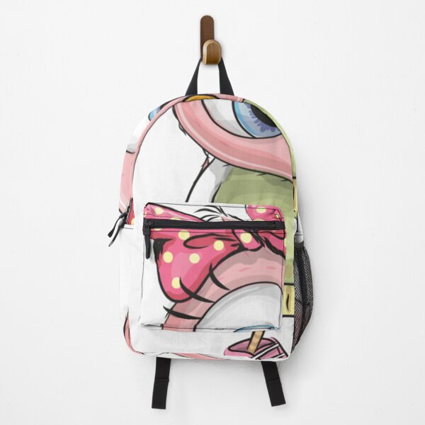 Item preview, Owl Cartoon Illustration, Cute owl, pink bird wearing green and white shirt illustration designed and sold by Halalolo.