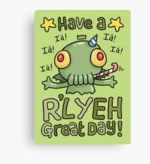 Cthulhu Birthday Card! Leinwanddruck
