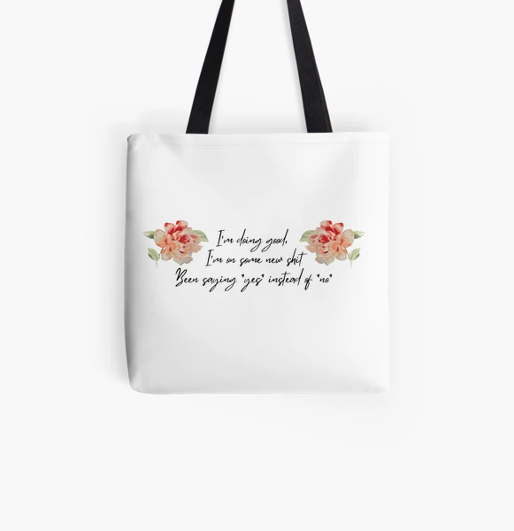 Taylor Swift folklore album lyrics the 1 the one rose chosen family Tote  Bag for Sale by TheFirstMayDay